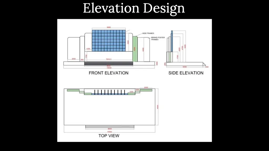 Event Stage Elevation Drawings