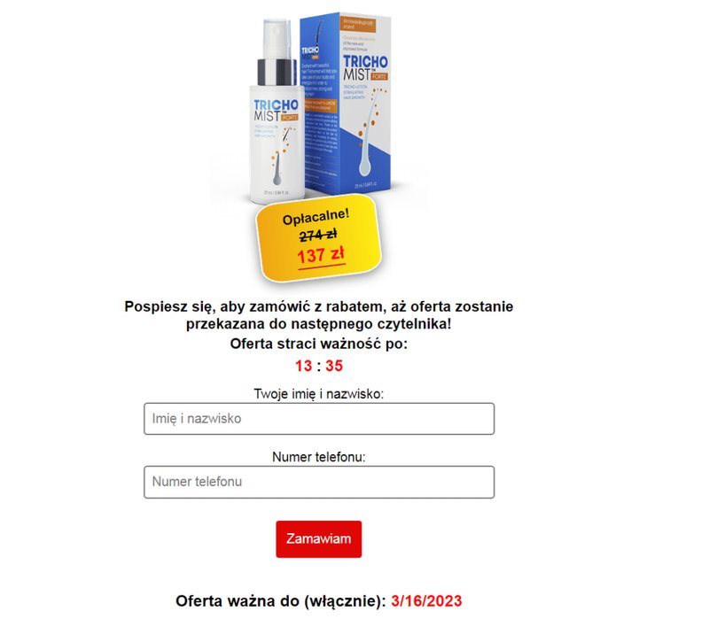 Trichomist forte ulotka - Trichomist Forte Dawkowanie i Skuteczne Leki na Wypadanie Włosów w Polsce